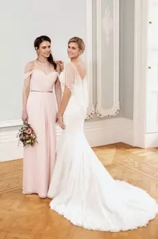 Bridal gown W310 and bridesmaid